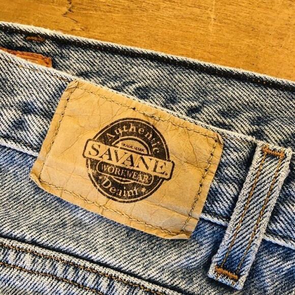 Savane Men's Jeans, Blue Relaxed Fit, Size 36" x 30", Distressed, Faded Style - Picture 1 of 8